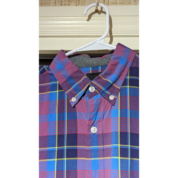 J. Crew Mens Size M Button Down Casual Shirt Tartan Plaid 100% Cotton - Picture 9 of 11